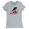 Baltimore Hustlers Defunct Basketball Women's T-Shirt-Silver-Allegiant Goods Co. Vintage Sports Apparel