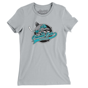 Huntsville Channel Cats Hockey Women's T-Shirt-Allegiant Goods Co. Vintage Sports Apparel