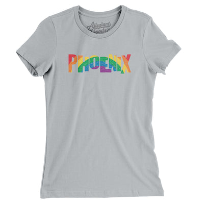 Phoenix Arizona Pride Women's T-Shirt-Silver-Allegiant Goods Co. Vintage Sports Apparel