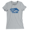 Baltimore Stallions Football Women's T-Shirt-Silver-Allegiant Goods Co. Vintage Sports Apparel