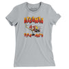 Atlanta Fire Ants Roller Hockey Women's T-Shirt-Silver-Allegiant Goods Co. Vintage Sports Apparel