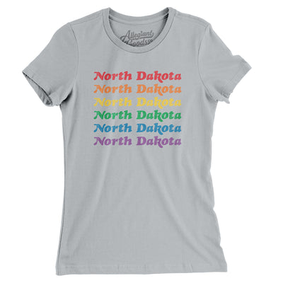 North Dakota Pride Women's T-Shirt-Silver-Allegiant Goods Co. Vintage Sports Apparel