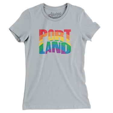 Portland Oregon Pride Women's T-Shirt-Allegiant Goods Co. Vintage Sports Apparel