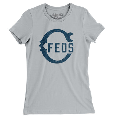 Chicago Feds Baseball Women's T-Shirt-Silver-Allegiant Goods Co. Vintage Sports Apparel