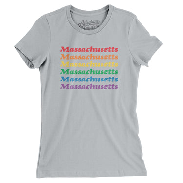 Massachusetts Pride Women's T-Shirt-Allegiant Goods Co. Vintage Sports Apparel