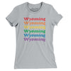 Wyoming Pride Women's T-Shirt-Silver-Allegiant Goods Co. Vintage Sports Apparel