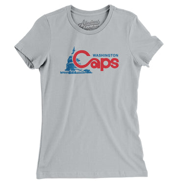 Washington Caps Defunct Basketball Women's T-Shirt-Allegiant Goods Co. Vintage Sports Apparel