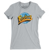 Detroit Rockers Defunct Soccer Women's T-Shirt-Silver-Allegiant Goods Co. Vintage Sports Apparel