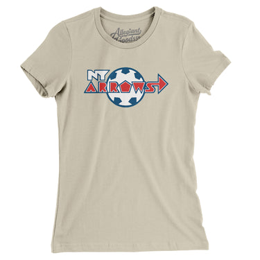 New York Arrows Soccer Women's T-Shirt-Allegiant Goods Co. Vintage Sports Apparel