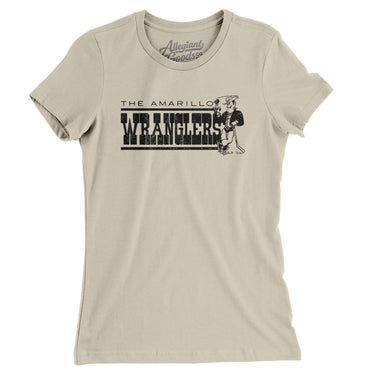 Amarillo Wranglers Hockey Women's T-Shirt-Allegiant Goods Co. Vintage Sports Apparel