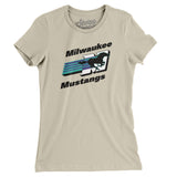 Milwaukee Mustangs Arena Football Women's T-Shirt-Allegiant Goods Co. Vintage Sports Apparel