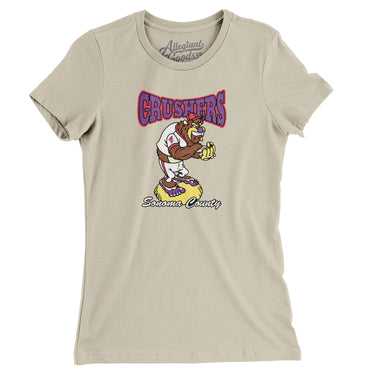 Sonoma County Crushers Baseball Women's T-Shirt-Allegiant Goods Co. Vintage Sports Apparel