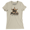 Las Vegas Posse Football Women's T-Shirt-Soft Cream-Allegiant Goods Co. Vintage Sports Apparel