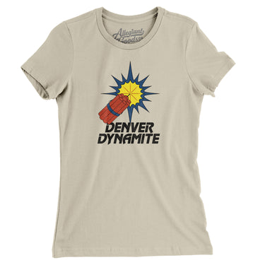 Denver Dynamite Arena Football Women's T-Shirt-Allegiant Goods Co. Vintage Sports Apparel