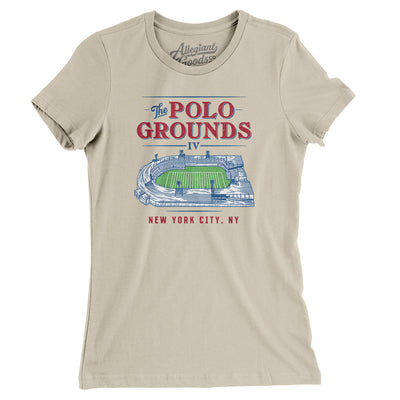 Polo Grounds Stadium Women's T-Shirt-Soft Cream-Allegiant Goods Co. Vintage Sports Apparel