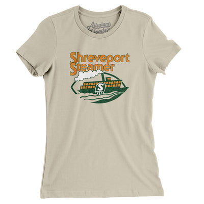 Shreveport Steamer Football Women's T-Shirt-Soft Cream-Allegiant Goods Co. Vintage Sports Apparel