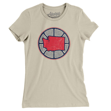Washington Basketball Women's T-Shirt-Allegiant Goods Co. Vintage Sports Apparel