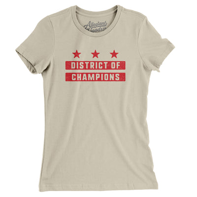 District Of Champions Women's T-Shirt-Soft Cream-Allegiant Goods Co. Vintage Sports Apparel