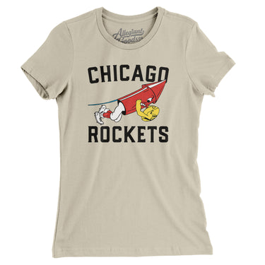 Chicago Rockets Football Women's T-Shirt-Allegiant Goods Co. Vintage Sports Apparel