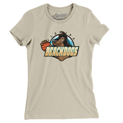 Florida Beachdogs Basketball Women's T-Shirt-Soft Cream-Allegiant Goods Co. Vintage Sports Apparel