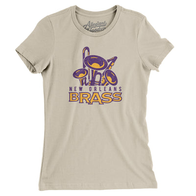 New Orleans Brass Hockey Women's T-Shirt-Soft Cream-Allegiant Goods Co. Vintage Sports Apparel