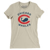 Chicago Whales Baseball Women's T-Shirt-Soft Cream-Allegiant Goods Co. Vintage Sports Apparel
