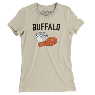 Buffalo Chicken Wings Women's T-Shirt-Soft Cream-Allegiant Goods Co. Vintage Sports Apparel