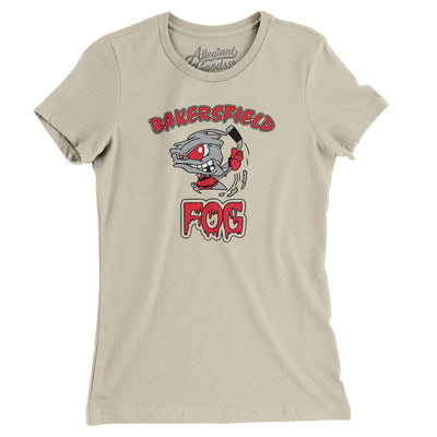 Bakersfield Fog Hockey Women's T-Shirt-Soft Cream-Allegiant Goods Co. Vintage Sports Apparel