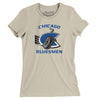 Chicago Bluesmen Roller Hockey Women's T-Shirt-Soft Cream-Allegiant Goods Co. Vintage Sports Apparel