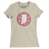 Indiana Basketball Women's T-Shirt-Soft Cream-Allegiant Goods Co. Vintage Sports Apparel
