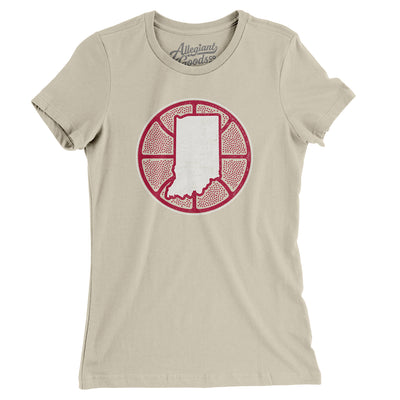Indiana Basketball Women's T-Shirt-Soft Cream-Allegiant Goods Co. Vintage Sports Apparel