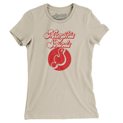 Memphis Sounds Basketball Women's T-Shirt-Soft Cream-Allegiant Goods Co. Vintage Sports Apparel