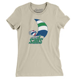 San Diego Sails Basketball Women's T-Shirt-Allegiant Goods Co. Vintage Sports Apparel