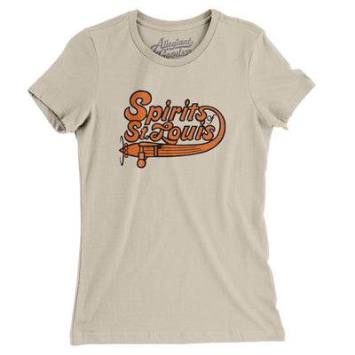 St. Louis Spirits Basketball Women's T-Shirt-Soft Cream-Allegiant Goods Co. Vintage Sports Apparel