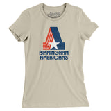 Birmingham Americans Football Women's T-Shirt-Allegiant Goods Co. Vintage Sports Apparel
