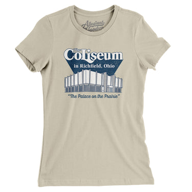 Richfield Ohio Coliseum Women's T-Shirt-Allegiant Goods Co. Vintage Sports Apparel