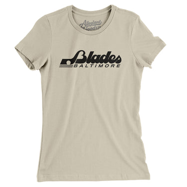 Baltimore Blades Hockey Women's T-Shirt-Allegiant Goods Co. Vintage Sports Apparel