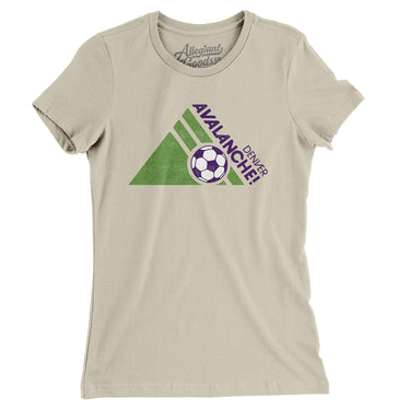 Denver Avalanche Soccer Women's T-Shirt-Allegiant Goods Co. Vintage Sports Apparel