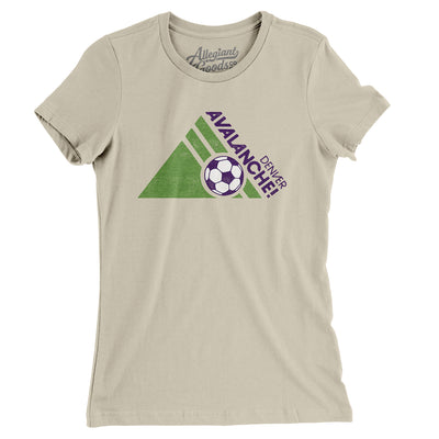 Denver Avalanche Soccer Women's T-Shirt-Soft Cream-Allegiant Goods Co. Vintage Sports Apparel