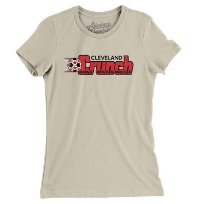 Cleveland Crunch Soccer Women's T-Shirt-Soft Cream-Allegiant Goods Co. Vintage Sports Apparel