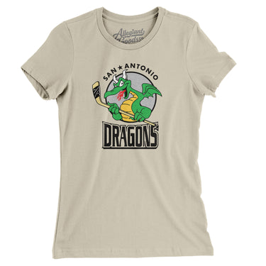 San Antonio Dragons Hockey Women's T-Shirt-Allegiant Goods Co. Vintage Sports Apparel