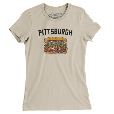 Pittsburgh Style Sandwich Women's T-Shirt-Soft Cream-Allegiant Goods Co. Vintage Sports Apparel