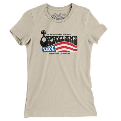 Opryland USA Theme Park Women's T-Shirt-Soft Cream-Allegiant Goods Co. Vintage Sports Apparel