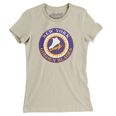 New York Golden Blades Hockey Women's T-Shirt-Allegiant Goods Co. Vintage Sports Apparel