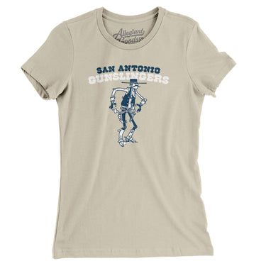 San Antonio Gunslingers Football Women's T-Shirt-Allegiant Goods Co. Vintage Sports Apparel