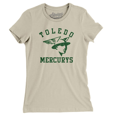 Toledo Mercurys Hockey Women's T-Shirt-Allegiant Goods Co. Vintage Sports Apparel