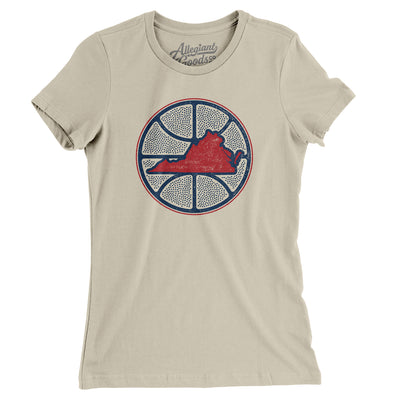 Virginia Basketball Women's T-Shirt-Soft Cream-Allegiant Goods Co. Vintage Sports Apparel