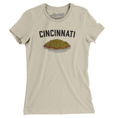 Cincinnati Chili Women's T-Shirt-Soft Cream-Allegiant Goods Co. Vintage Sports Apparel