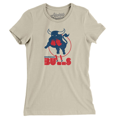 Birmingham Bulls Hockey Women's T-Shirt-Soft Cream-Allegiant Goods Co. Vintage Sports Apparel
