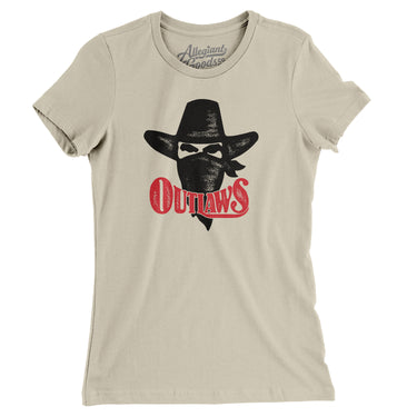 Arizona/Oklahoma Outlaws Football Women's T-Shirt-Allegiant Goods Co. Vintage Sports Apparel